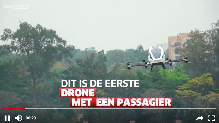 EERSTE DRONE MET PASSAGIER GETEST!